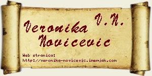 Veronika Novićević vizit kartica